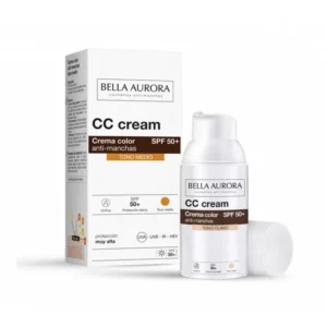 Bella Aurora CC crème anti-taches spf 50+ Teinté MEDIUM 30 ml