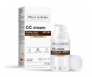 Bella Aurora CC crème anti-taches spf 50+ Teinté CLAIR 30 ml - CC crème anti-taches SPF50+ teinte claire