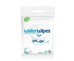 WaterWipes Lingettes Bébé Format Voyage - 10 Lingettes