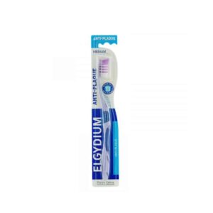 ELGYDIUM Brosse à Dents Anti-Plaque Medium
