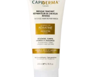 CAPIDERMA Masque Traitant Réparateur à la Kératine – Cheveux Abîmés 200 ml