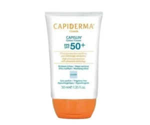 CAPIDERMA CAPISUN Crème Solaire Invisible SPF50+ – Visage 50 ml