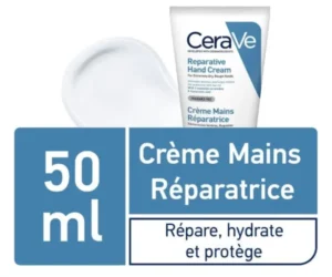 CeraVe Crème Réparatrice Mains Sèches et Abîmées | 50ml