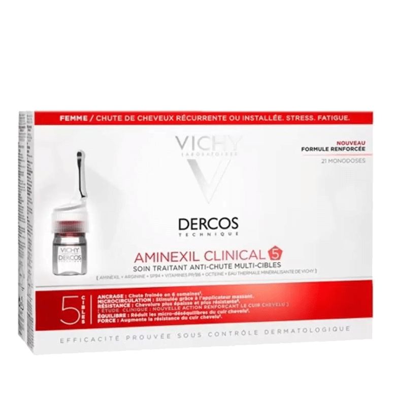 DERCOS-AMINEXIL-CLINICAL-5-FEMMES-21-AMPOULES-MONODOSES
