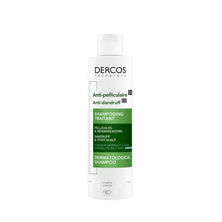 DERCOS-SHAMPOOING-TRAITANT-ANTI-PELLICULAIRE-200ML-CHEVEUX-NORMAUX-A-GRAS