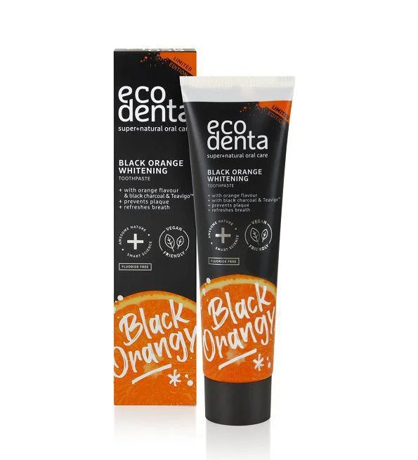 ECODENTA Black Whitening au Charbon Actif & Orange