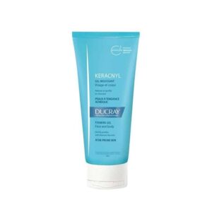 Ducray Keracnyl Gel Moussant 200ml, Peaux Grasses à Acnéiques