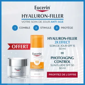Eucerin HYALURON-FILLER + 3x EFFECT Soin de Jour Peau Sèche SPF 15
