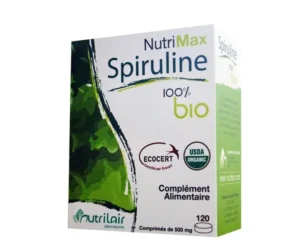 Nutrimax Spiruline 100% Bio Tonus & Vitalité 120 Comprimés