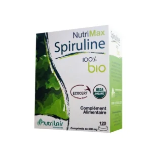 Nutrimax Spiruline 100% Bio Tonus & Vitalité 120 Comprimés
