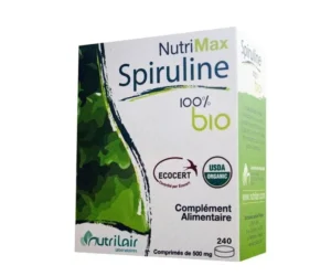 Nutrimax Spiruline 100% Bio Tonus & Vitalité 240 Comprimés