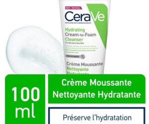 CeraVe Crème Moussante Nettoyante Hydratante Peau Normale à Sèche | 100ml