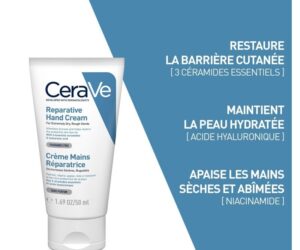 CeraVe Crème Réparatrice Mains Sèches et Abîmées | 100ml