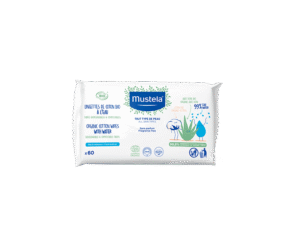 Mustela Lingettes de Coton à l’Eau Bio 60 unités