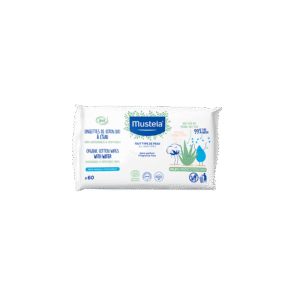 Mustela Lingettes de Coton à l’Eau Bio 60 unités