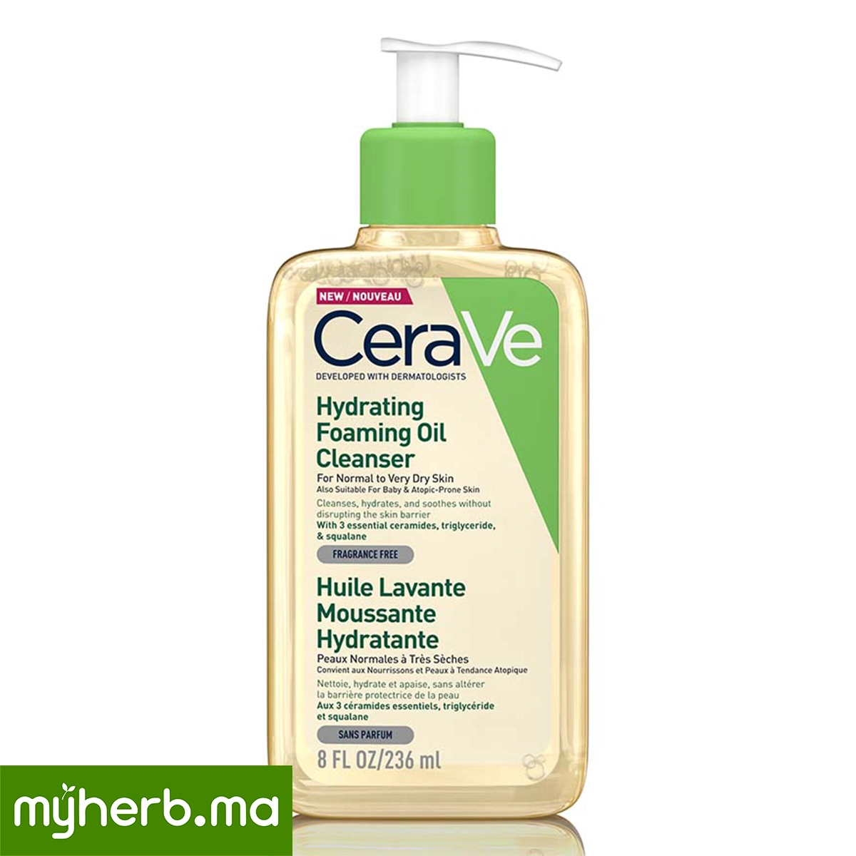 CeraVe Huile Lavante Moussante Hydratante 236 ml CeraVe Huile Lavante Moussante Hydratante 236 ml
