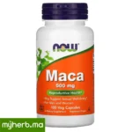 NOW Foods Maca 500 mg 100 capsules végétariennes