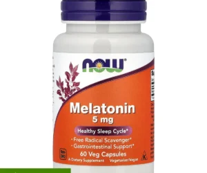 NOW Foods Mélatonine 5 mg 60 capsules végétariennes