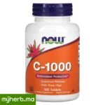 NOW Foods Vitamine C 1000 mg 100 comprimés