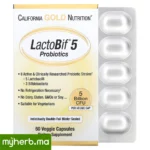 California Gold Nutrition LactoBif 5 Probiotiques 5 milliards UFC 60 Capsules