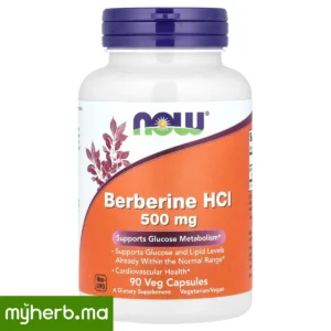 NOW Foods Berbérine HCl 500 mg 90 capsules végétariennes