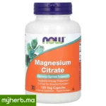 NOW Foods Citrate de Magnésium 133 mg 120 capsules végétales