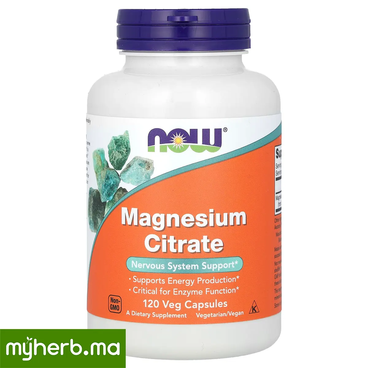 NOW Foods Citrate de Magnésium 133 mg NOW Foods Citrate de Magnésium 133 mg 120 capsules végétales