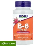 NOW Foods Vitamine B6 100 mg 100 capsules végétariennes